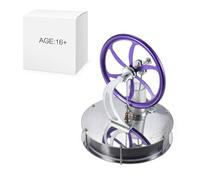 Joytopiaminds Stirling Engine Model Kit, Low Temperature Difference Stirling Engine with Golden Flywheel for Physical Science Experiment Display