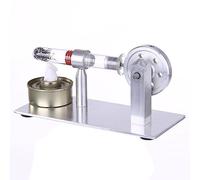 Joytopiaminds Stirling Engine Model Kits, Pre-Assembled Single Cylinder Stirling Engine with Quartz Tube & Alcohol Lamp for Physical Science Experiment Display
