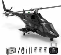Joytopiaminds YUXIANG F02S Air-Wolf GPS Smart RC Helicopter, 1/34 Scale 8CH Brushless Motor Flybarless Simulator RC 3D/6G Helicopter with Auto Return & GPS Positioning - RTF
