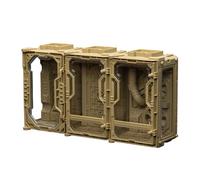 JOYTOY 1/25 Action Figure Individual Soldier Hangar Display Case Ash Yellow Set
