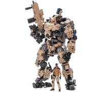 JoyToy 1/25 Action Figures Steel Bone Mecha and Pilot Science Fiction Robot Armor Anime Figure Collection Modern Military Model Dark Source Toys(Dessert Version)