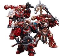 JOYTOY Chaos Space Marines Crimson Slaughter Warhammer 40K 1/18 Action Figures Chaos Space Marines Crimson Slaughter 3PCS Collectible Model 4.8Inch