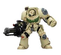 JOYTOY Dark Angels Warhammer 40k 1/18 Action Figure Dark Angels Deathwing Terminator 3 with Power Fist and Assault Cannon Collectible Gifts,Toys for Kids 15+ and Adults 5.63-inch