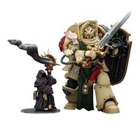 JOYTOY Deathwing Knight 2 Warhammer 40K 1/18 Action Figures Dark Angels Deathwing Knight 2 with Power Sword Storm Shield and Watcher in The Dark Collectible Model 5.6Inch