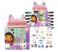 Joytoy Gabby's Dollhouse Advent Calendar with Jewellery and Hair Accessories - 28 x 7 x 40 cm