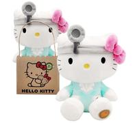 Hello Kitty Doctor Eco Plush 24 cm in Reusable Cardboard Bag - The Plush is Made from 100% Recycled PET Bottles