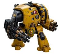JOYTOY Imperial Fist Warhammer 40K 1/18 Action Figures Imperial Fists Leviathan Dreadnought with Cyclonic Melta Lance and Storm Cannon 10.07Inch Collectible Model Artifacts Birthday Gifts
