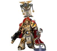 JOYTOY Iron Warriors Warhammer 40K 1/18 Action Figures Iron Warriors Centurion with Heavy Power Maul and Combi-melta 4.9Inch Collectible Model Artifacts