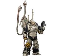 JOYTOY Iron Warriors Warhammer 40K 1/18 Action Figures Iron Warriors Legion Praevian with Bolt Pistol Collectible Model Artifacts Gifts 4.8Inch Pre-Order in May.