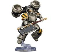 JOYTOY Iron Warriors Warhammer 40K 1/18 Action Figures Iron Warriors MkII Assault Legionary 2 with Bolt Pistol & Heavy Chain Axe 4.84Inch Collectible Model Artifacts