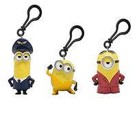 Joytoy Joy Toy 20563D24 Minions 2 Clip On with 3D Figure, 6 cm, 3 Different Characters, Multicoloured