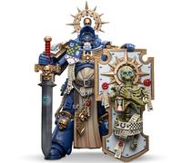 JOYTOY JT6465 Warhammer 40K The Ultramarines, Ultramarines Primaris Captain with Relic Shield and Power Sword 1/18 Action Figures Soldier model