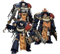 JOYTOY Night Lords Warhammer 40K 1/18 Action Figures Night Lords Contekar Terminator 3Set Collectible Model Artifacts Display Base,Desktop Decoration and Gift