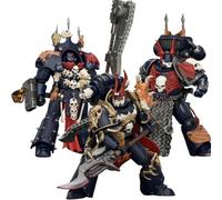 JOYTOY Night Lords Warhammer 40K 1/18 Action Figures Night Lords First Captain Sevatar and Legion Praetor 3Set Collectible Model Artifacts Desktop Decoration and Gift