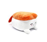 Joy Toy - Plushi Nigiri Sushi with Shrimp (Embroidered) Plush - Size 20 cm, White, Orange, Pink, Black