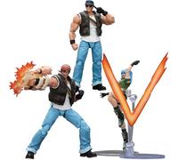 JOYTOY Ralf Jones Clark Still Leona Heidern 3PCS SNK 1/18 Action Figures KOF'98UM Ikari Warriors Team Collectible Model 4.6Inch Partial pre-Sale Amount Available Around Sep.