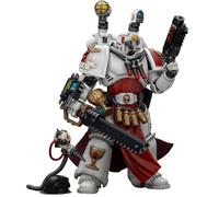 JOYTOY Sanguinary Priest Warhammer 40K 1/18 Action Figures Blood Angels Sanguinary Priest with Heavy Bolt Pistol chainsword and narthecium Collectible Model 4.8Inch Birthday Gifts Pre-Order in Sep.