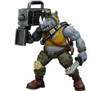 JoyToy TMNT-Rocksteady 1/18 Action Figures Rocksteady Character Figure Detachable Weapons Poseable Joints 4.5Inch Collectible Model Birthday Gift Movie Collectors