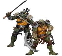 JoyToy TMNT-Tokka Slash 2PCS 1/18 Action Figures Tokka Slash Character Figure Detachable Weapons Poseable Joints 4.09Inch Collectible Model Birthday Gift Movie Collectors