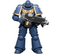 JOYTOY Ultramarines Warhammer 40K 1/18 Action Figures Ultramarines Intercessor with Bolt Rifle, Bolt Pistol and Chainsword 4.84Inch Collectible Model Birthday Gifts Warhammer Series Model