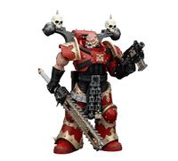 JOYTOY Warhammer 40,000 1/18 Action Figure World Eaters Khorne Berzerker with Eviscerator Chainsword Collection Model