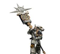JOYTOY Warhammer 40,000 Warhammer The Horus Heresy 1/18 Action Figure Iron Warriors Command Squad Chosen with Legion Standard Collection Model Birthday Gifts 15Age+
