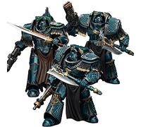 JOYTOY Warhammer 40k 1/18 Action Figure Alpha Legion Lernaean Terminator and Praetor Set of 3 Figures Collectible Gifts,Toys for Kids 15+ and Adults 5.39-inch