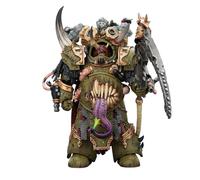 JOYTOY Warhammer 40K 1/18 Action Figure Death Guard Deathshroud Terminator Champion with Manreaper and Plaguespurter Gauntlets