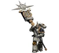 JOYTOY Warhammer 40k 1/18 Action Figure Iron Warriors Command Squad Chosen with Legion Standard Collectible Gifts,Toys for Kids 15+ and Adults 4.8-inch