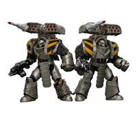 JOYTOY Warhammer 40k 1/18 Action Figure lron Warriors Tyrant Siege Terminator and Tyrant Siege Master Terminator Set of 2 Figures Collectible Gifts,Toys for Kids 15+ and Adults 5.39-inch Pre-Order