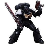 JOYTOY Warhammer 40k 1/18 Action Figure Space Marines Black Templars Outriders Brother Valtus Collectible Gifts,Toys for Kids 15+ and Adults 5.35-inch