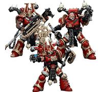 JOYTOY Warhammer 40k 1/18 Action Figure World Eaters Khorne Berzerker Set of 3 Figures 4.96-inch Collectible Gifts,Toys for Kids 15+ and Adults