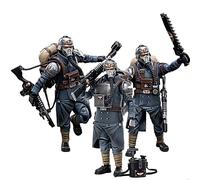 JOYTOY Warhammer 40K 1/18 Action Figures Astra Militarum Death Korps of Krieg Veteran Squad 3PCS Collectible Model Birthday Gifts Pre-Order