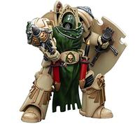 JOYTOY Warhammer 40K 1/18 Action Figures Dark Angels Deathwing Knight with Mace of Absolution 2 Collectible Model