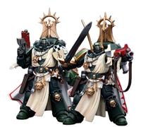 JOYTOY Warhammer 40K 1/18 Action Figures Dark Angels Master with Power Fist and Master Lazarus 2PCS Collectible Model 4.8Inch