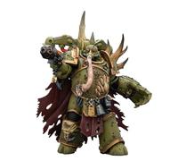 JOYTOY Warhammer 40K 1:18 Action Figures, Death Guard Plague Marine Champion with Plasma Pistol and Power Fist Model, 13CM Height Collectible Action Figures