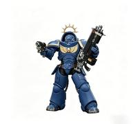 JOYTOY Warhammer 40K 1:18 Action Figures, Game Edition Ultramarines Heavy Intercessor with Heavy Bolt Rifle and Bolt Pistol, 12CM Height Collectible Action Figures