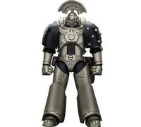 JOYTOY Warhammer 40K 1/18 Action Figures Iron Warriors MKVI Tactical Sergeant with Power Sword and Plasma Pistol Collectible Model 4.8Inch Partial pre-Sale Amount Available Around-Oct.