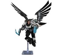 JOYTOY Warhammer 40K 1/18 Action Figures Raven Guard Corvus Corax, Primarch of the XIX Legion with artificer-crafted lightning talons, archaeotech pistols, and whip Collectible Model 7.16-Inch