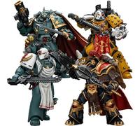 JOYTOY Warhammer 40K 1/18 Action Figures Sons of Horus Legion Cataphractii Praetor Legion Champion Legion Apothecary Imperial Fists Legion Apothecary 4PCS Model Collection
