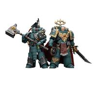 JOYTOY Warhammer 40K 1/18 Action Figures Sons of Horus Tybalt MARR Captain of The 18th Company and Siege Breaker 2PCS Collectible Model Warhammer Series Artifacts Birthday Gifts Pre-Order in Apr.