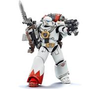 JOYTOY Warhammer 40K 1/18 Scale Action Figure, White Scars MKVI Tactical Legionary - Articulated Figurine for Collection & Gifts - JT03356