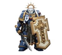 JOYTOY Warhammer 40K 1/18 Ultramarines Torvald 15Age+ | Action Figure Collection Model Gifts；with Power Sword Stormshield and Bolt Pistol