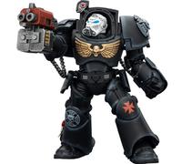 JOYTOY Warhammer 40k Black Templars Terminator 2 with Power Fist and Storm Bolter 1/18 Action Figure Collect And Display Model