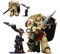 JOYTOY Warhammer 40K Dark Angels 1/18 Action Figures Dark Angels Deathwing Knight 2 With Power Sword, Storm Shield and Watcher in the Dark Model Collection
