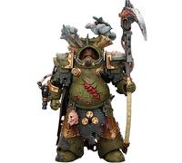 JOYTOY Warhammer 40k Death Guard Deathshroud Terminator 1 with Manreaper and Plaguespurter Gauntlet 1/18 Action Figure