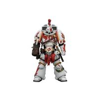 JOYTOY Warhammer 40K Game Edition White Scars Assault Intercessor Champion | Game Edition White Scars Assault Intercessor Champion with Thunder Hammer and Bolt Pistol Action Figure 1/18 15Age+ 4.92 inch