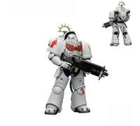 JOYTOY Warhammer 40K Game Edition White Scars Heavy Intercessor with Heavy Bolt Rifle and Bolt Pistol 1/18 Scale Action Figure Model 15+ Collectible for Birthdays