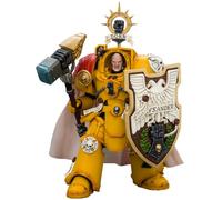 JOYTOY Warhammer 40k Imperial Fists Darnath Lysander with Thunder Hammer and Storm Shield 1/18 Action Figure Collect And Display Model