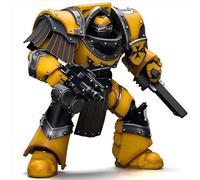 JOYTOY Warhammer 40K Imperial Fists Legion Cataphractii Terminator Squad Legion Cataphractii with Chainfist 1/18 Scale Action Figure, Articulated Figurine for Collection & Gifts - JT9398